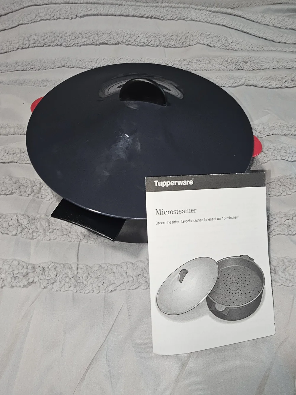 Tupperware Microsteamer - Black and Red - Vintage
